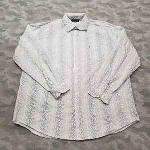 Stetson Shirt Mens XL Blue Long Sleeve Button-Up Western Cowboy Rodeo